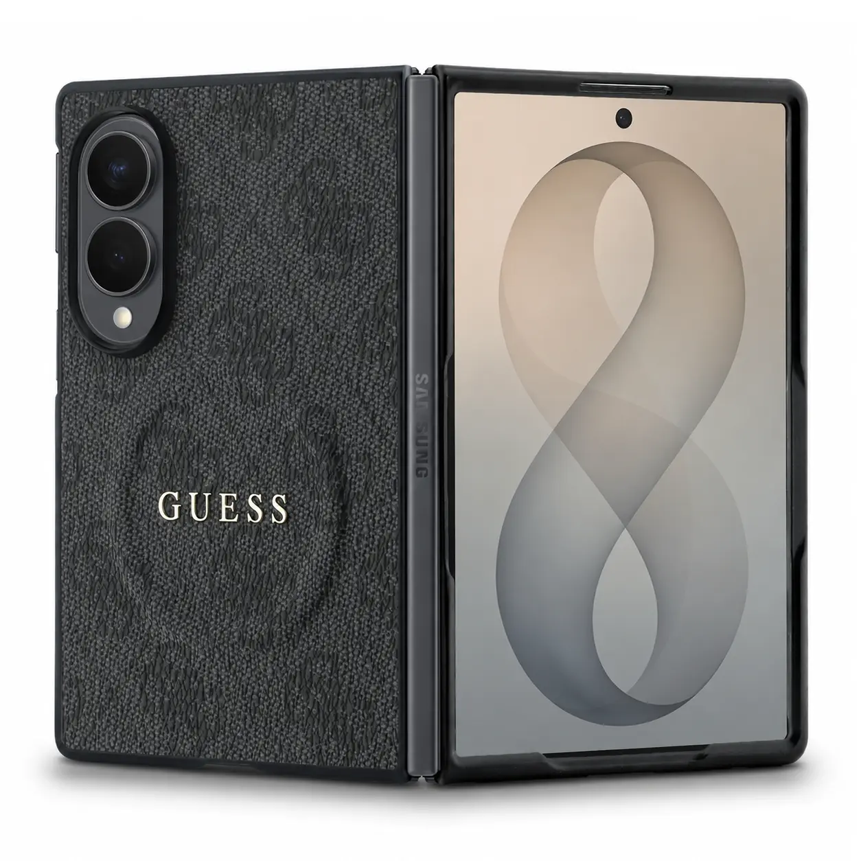 Coque Guess motif 4G semi-ouverte sur Samsung Galaxy Z Fold 8