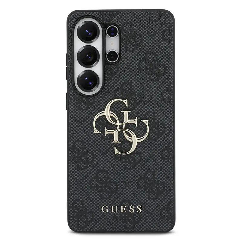 Coque GUESS Monogramme & Logo 4G pour Galaxy S26 Ultra - Coloris Noir de face