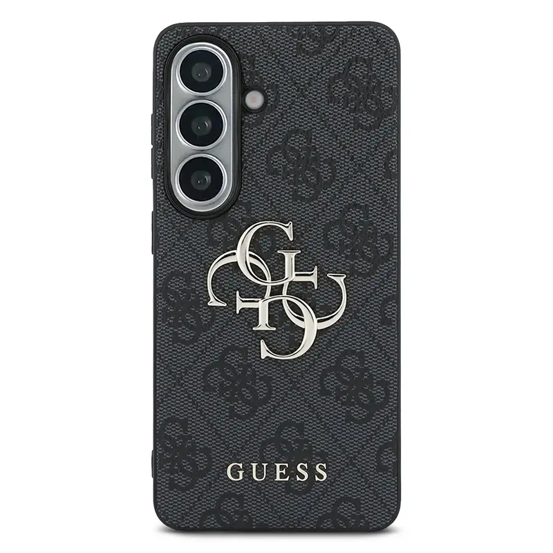 Coque GUESS Monogramme & Logo 4G pour Galaxy S26 - Coloris Noir de face