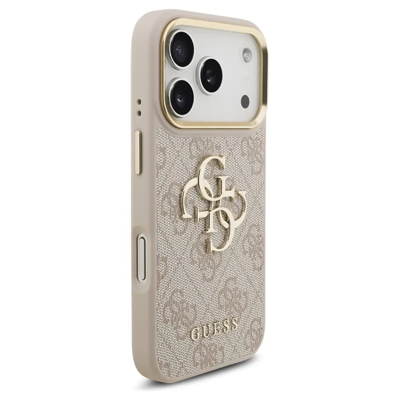 Coque GUESS Monogramme & Logo 4G pour iPhone 17 Pro - Modèle Noir