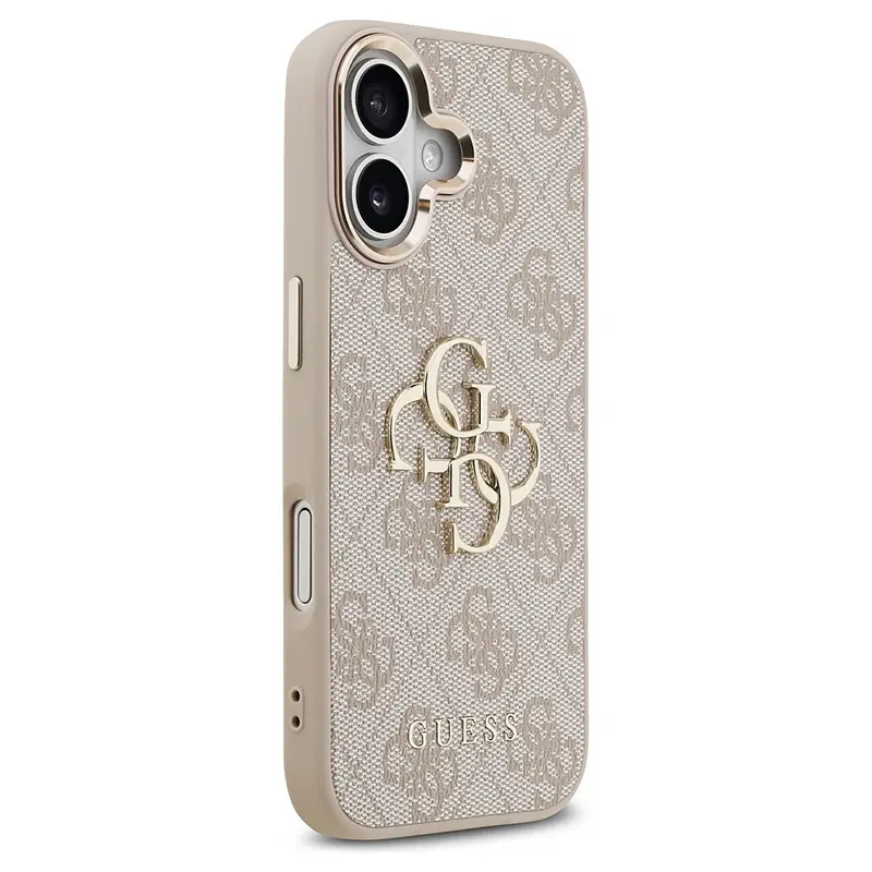 Coque GUESS Monogramme & Logo 4G pour iPhone 17 - Modèle Rose