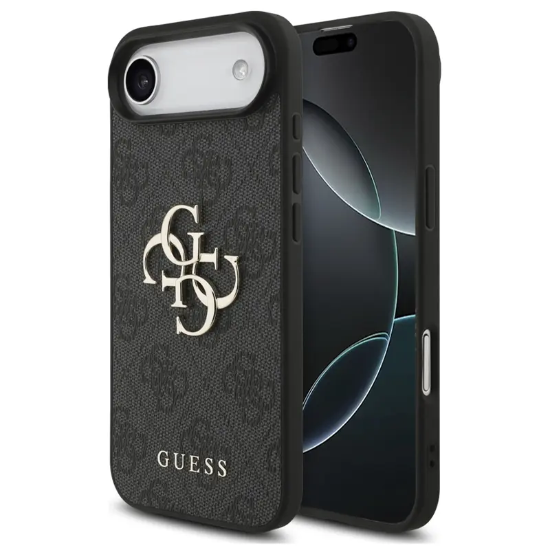 Coque GUESS Monogramme & Logo 4G pour iPhone Air - Modèle Noir