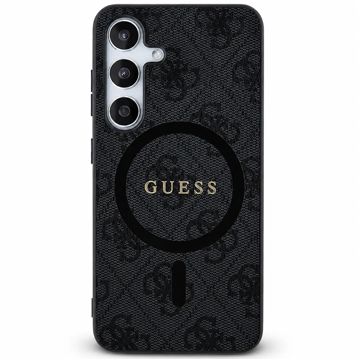 Coque GUESS Monogramme & Logo 4G pour Galaxy A57 5G - Coloris Rose de face
