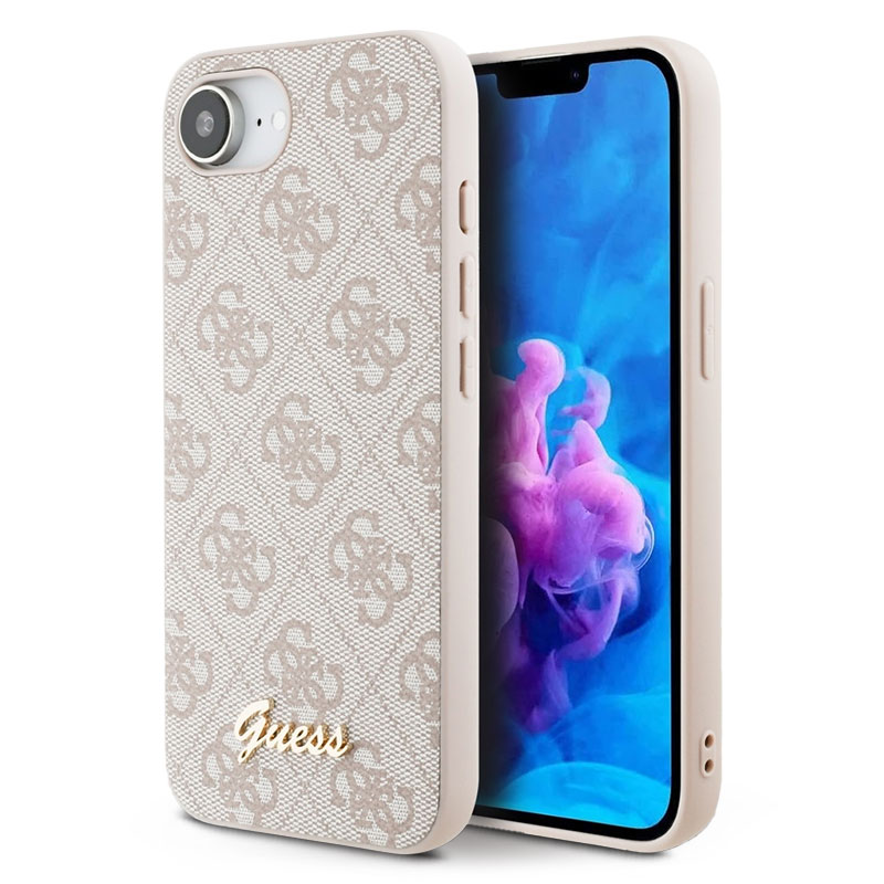 Coque MagSafe GUESS Monogramme 4G avec Script Logo pour iPhone 16e