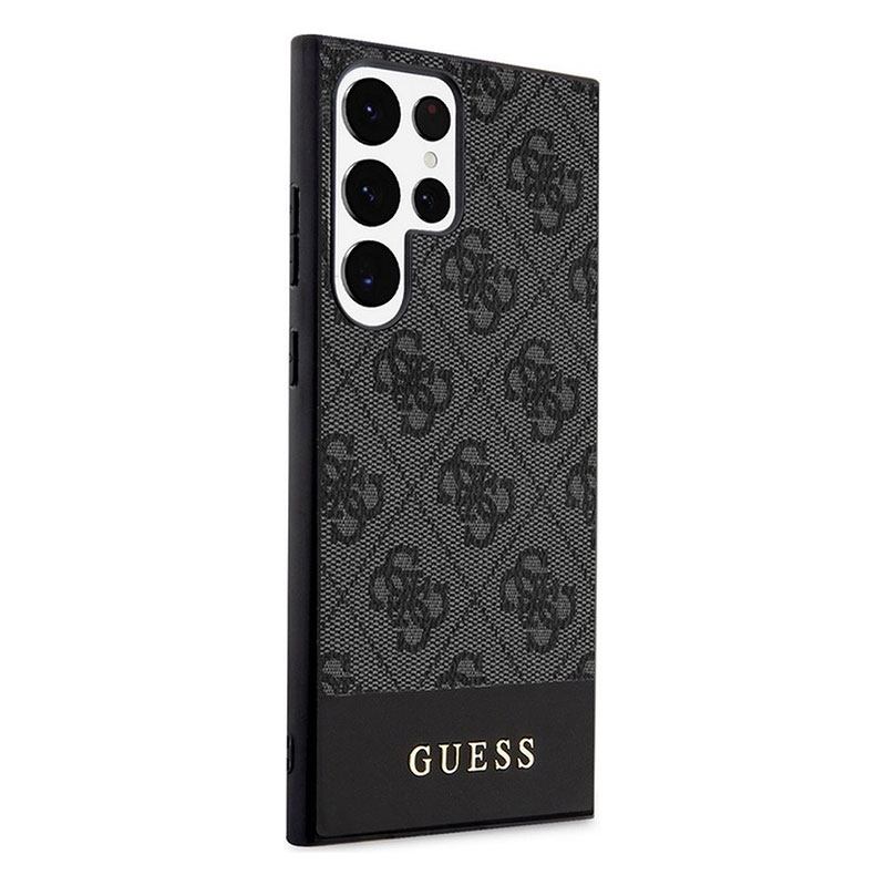 Coque GUESS Monogramme 4G & Stripes Série pour Galaxy S24 Ultra