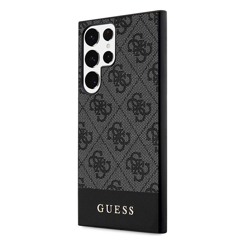 Coque GUESS Monogramme 4G & Stripes Série pour Galaxy S24 Ultra