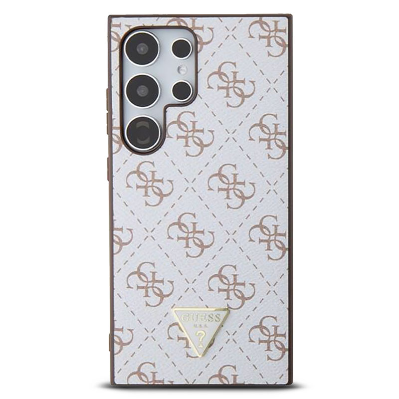 Coque GUESS Monogramme 4G Triangle pour Galaxy S24 Plus