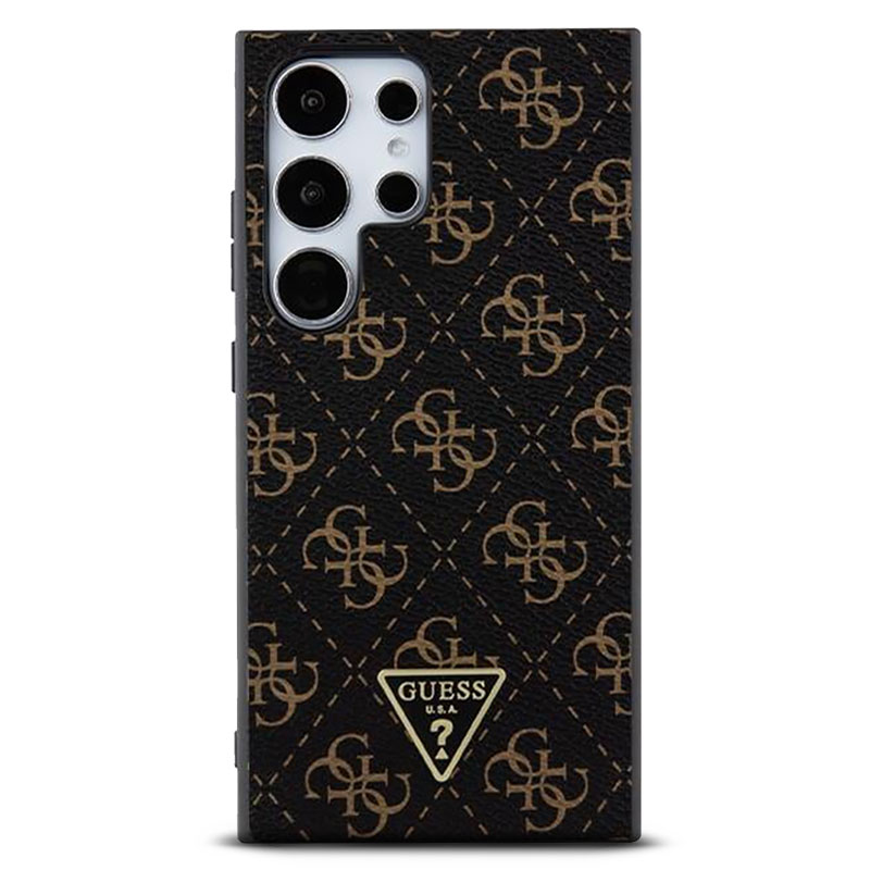 Coque GUESS Monogramme 4G Triangle pour Galaxy S24 Ultra