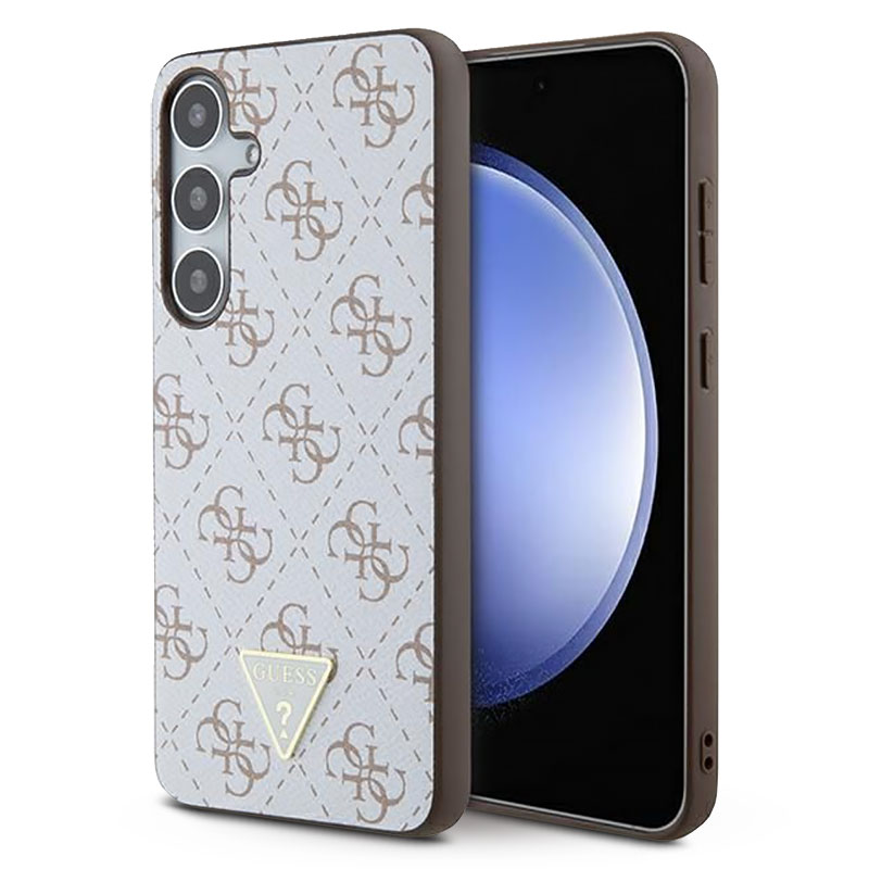 Coque GUESS Monogramme 4G Triangle pour Galaxy S24 Plus