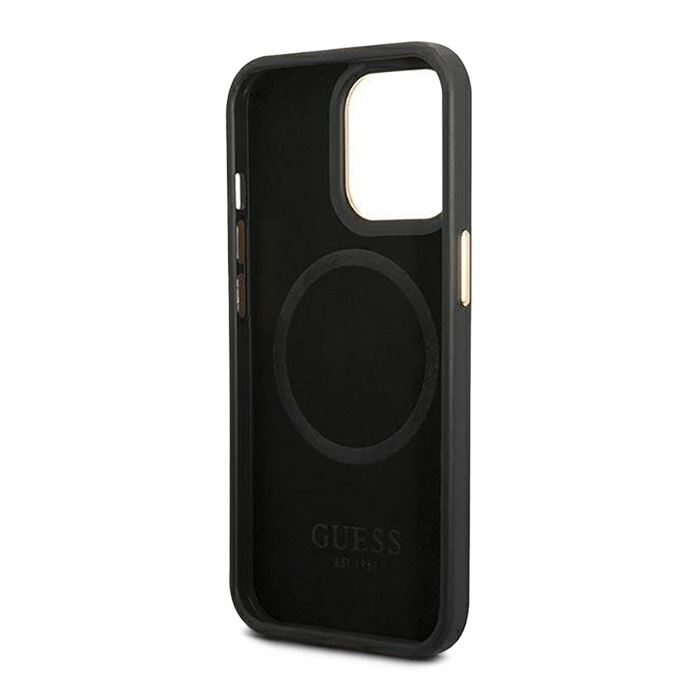 Coque MagSafe GUESS Monogramme 4G pour iPhone 14 Pro Max