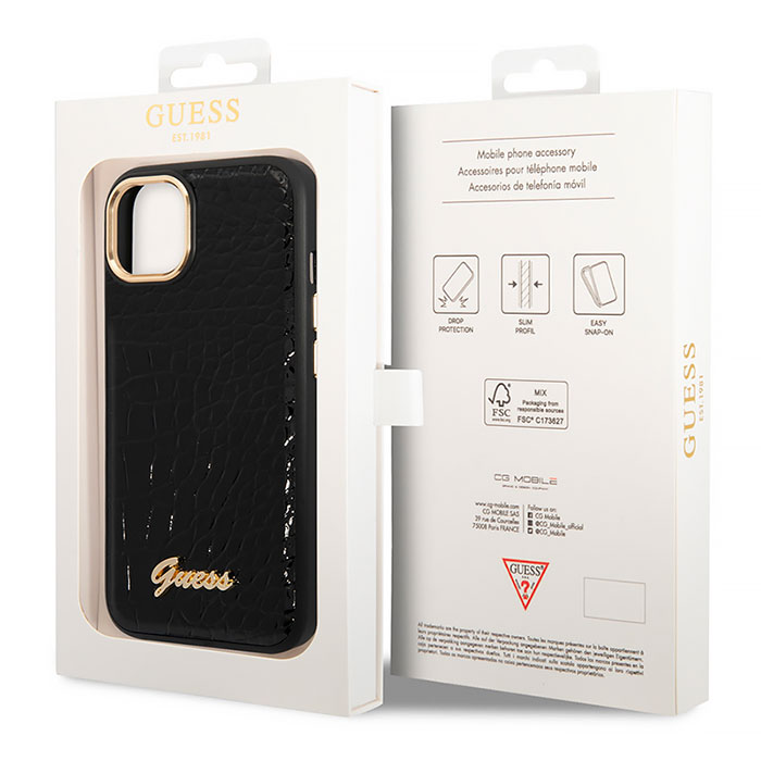Coque GUESS Collection Croco pour iPhone 14