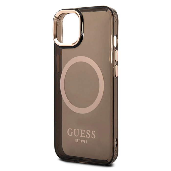 Coque Translucide GUESS Outline Série Compatible MagSafe pour iPhone 14 Plus