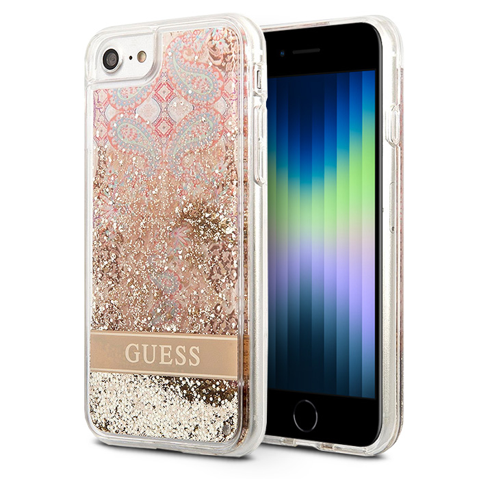 Coque GUESS Glitter Paisley pour iPhone SE / 8 / 7