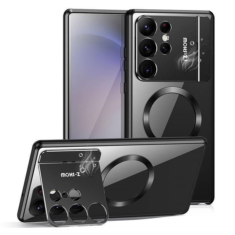 Coque MagSafe Avec Cache Caméra Chevalet & Diffuseur D'Aromathérapie pour Galaxy S24 Ultra