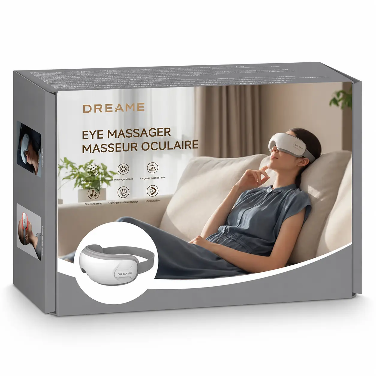 Contenu de l'emballage du masseur oculaire DREAME E30