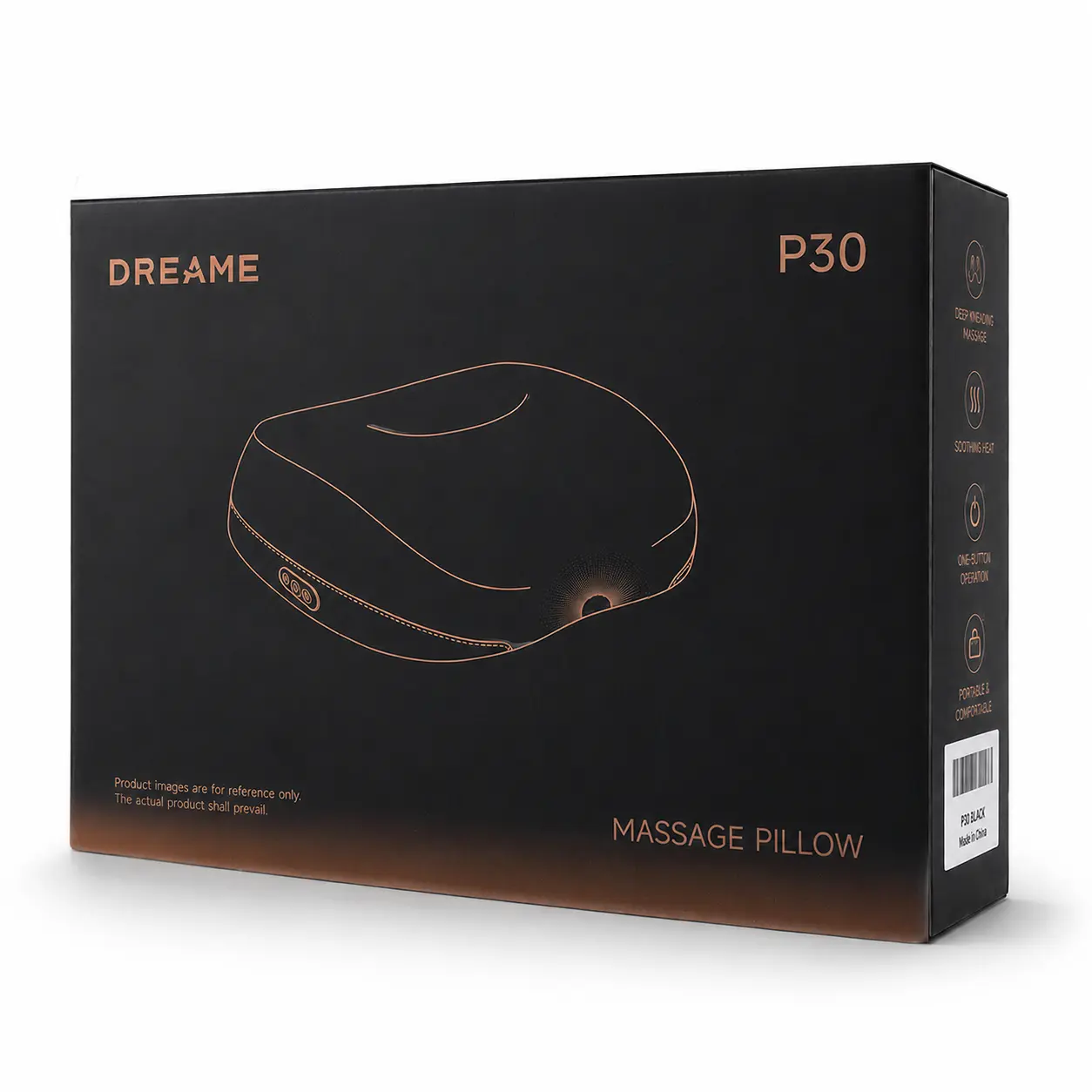 Contenu du coffret et utilisation de l'oreiller de massage Dreame P30