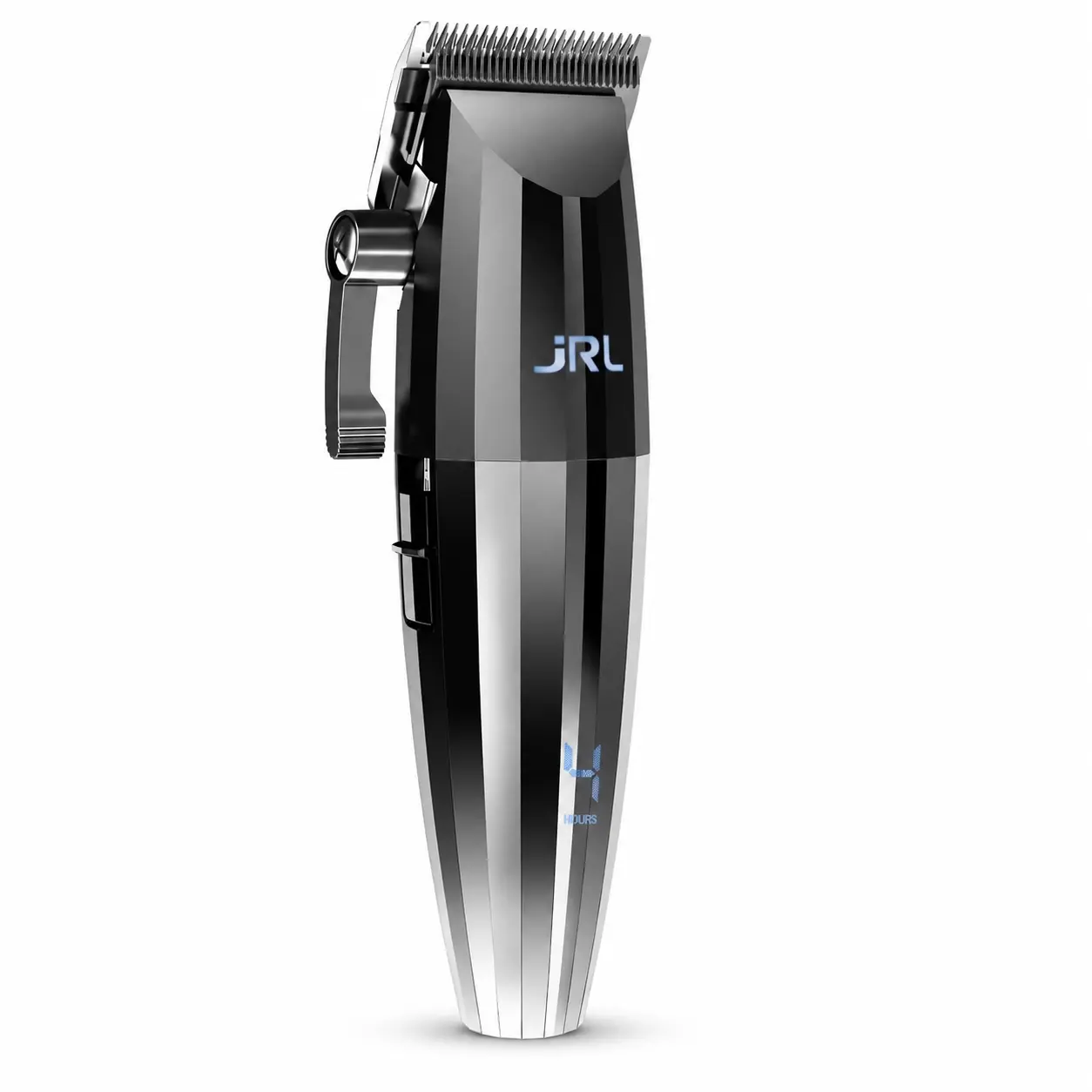 Tondeuse professionnelle JRL FreshFade 2020C grise et noire vue de trois-quarts