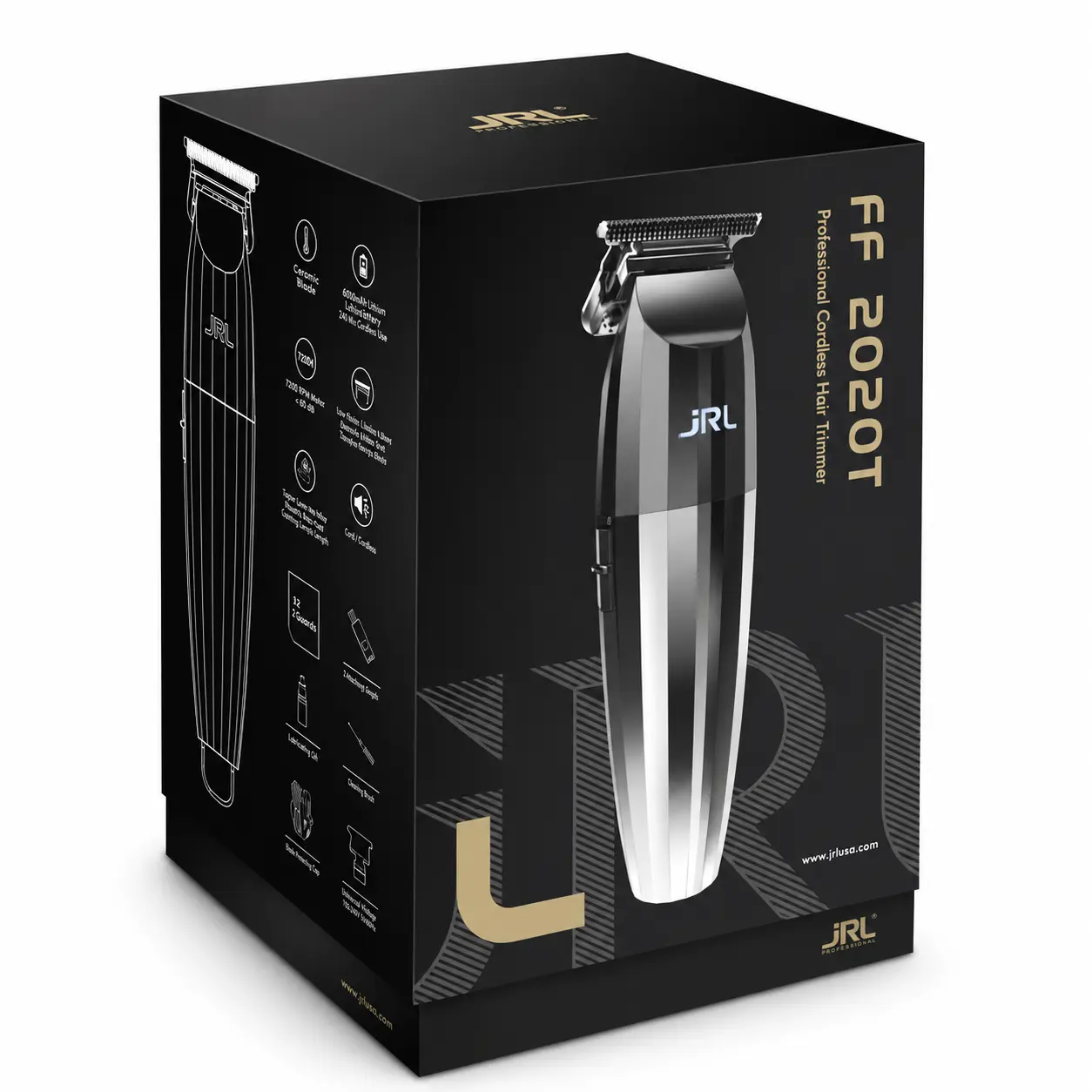 Contenu du coffret de la tondeuse professionnelle JRL FreshFade 2020C