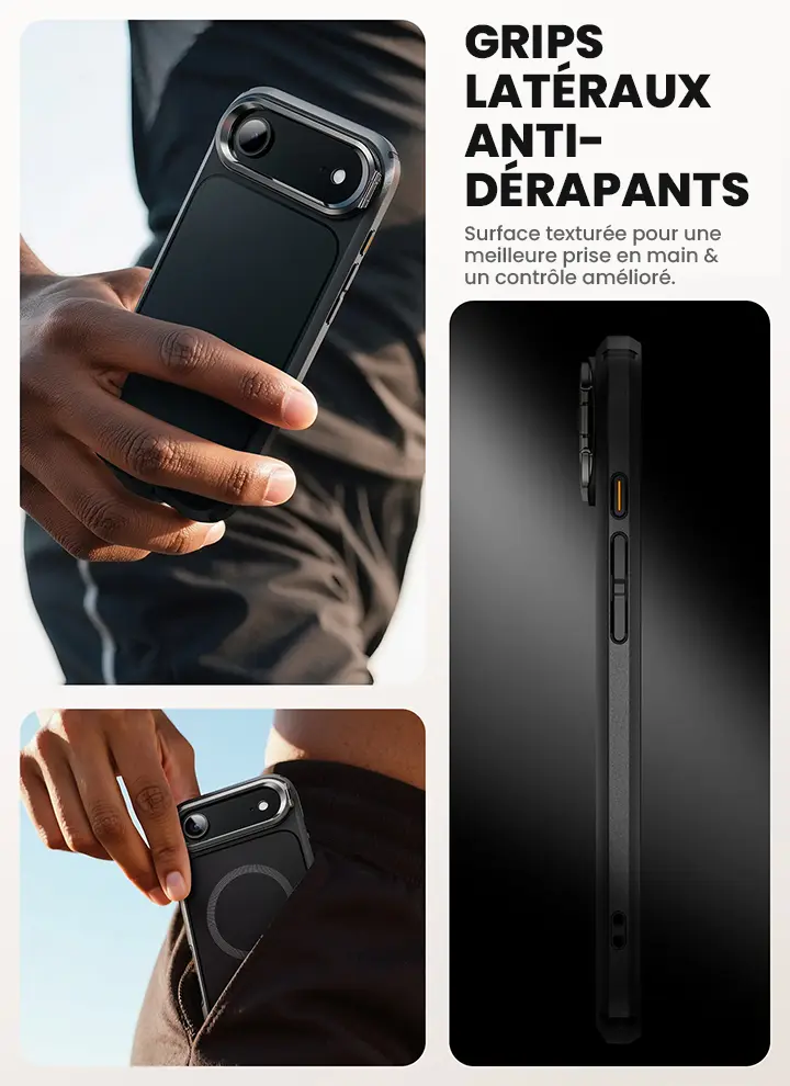 Coque Intégrale MagSafe I-BLASON Ares Flip pour iPhone Air - Grips Latéraux Antidérapants