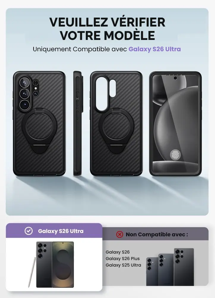 Coque Intégrale i-BLASON Cosmo Mag Aramide pour Galaxy S26 Ultra