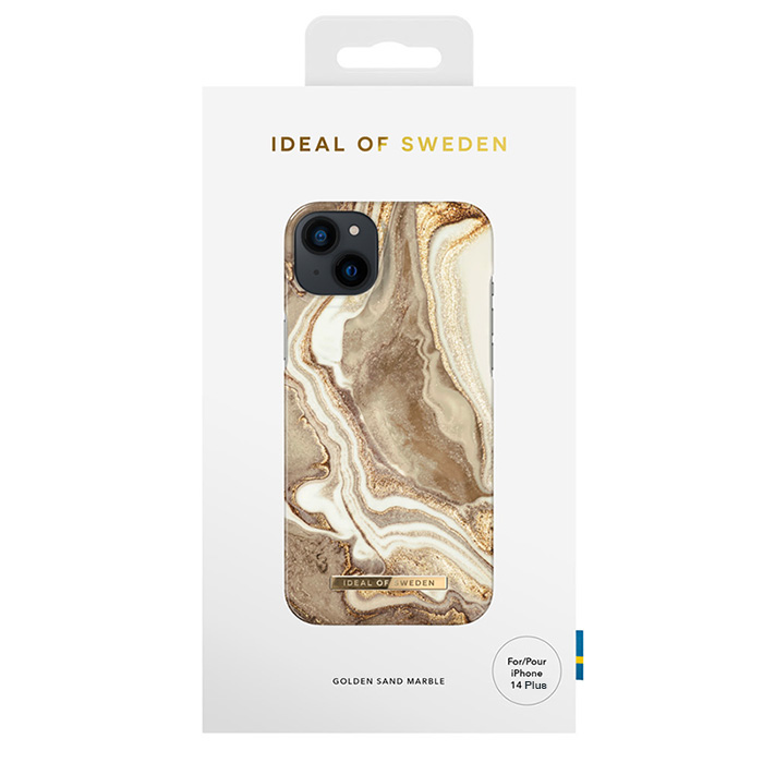 Coque IDEAL OF SWEDEN Golden Sand Marble pour iPhone 14 Plus