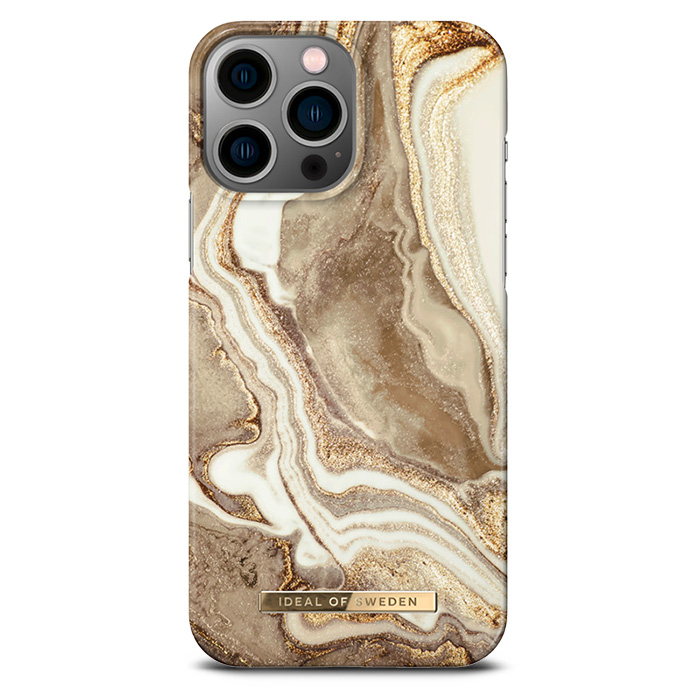 Coque IDEAL OF SWEDEN Golden Sand Marble pour iPhone 14 Pro Max
