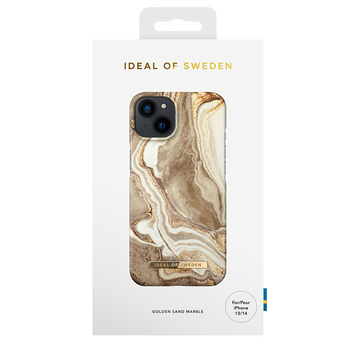 Coque IDEAL OF SWEDEN Golden Sand Marble pour iPhone 14