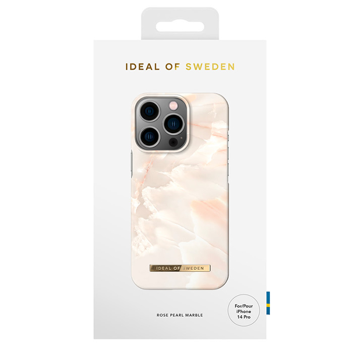 Coque IDEAL OF SWEDEN Rose Pearl Marble pour iPhone 14 Pro