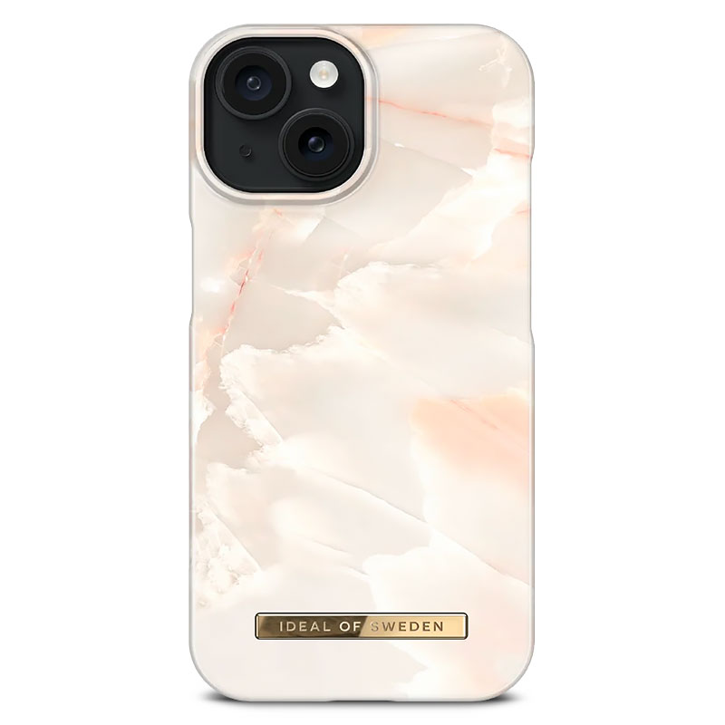 Coque IDEAL OF SWEDEN Rose Pearl Marble pour iPhone 15