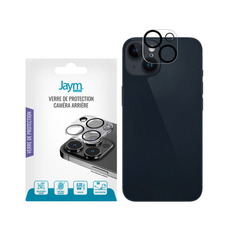 Protection Caméra JAYM En Verre Trempé Asahi® pour iPhone 15 & 15 Plus