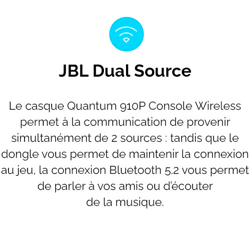 Casque Gaming Bluetooth JBL Quantum 910P Console Wireless