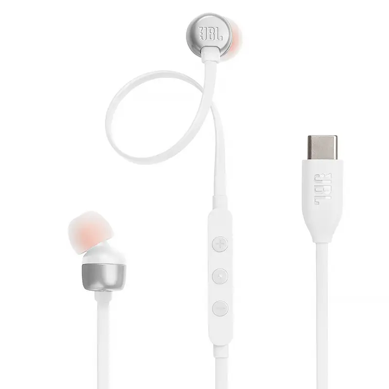 Écouteurs Filaires USB-C JBL Tune 310C - Coloris Blanc
