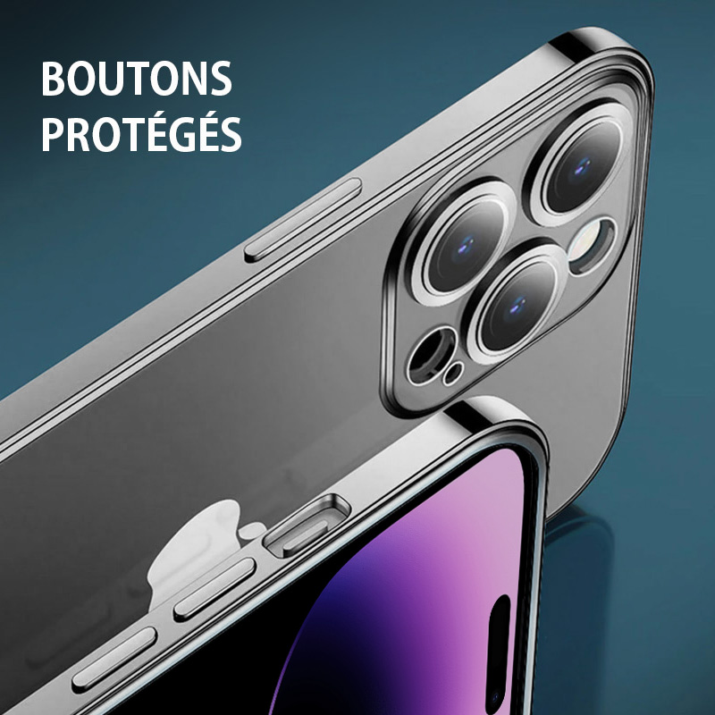 Coque JOYROOM Chery Series avec Protection Caméra en Verre Trempé Intégrée pour iPhone 14