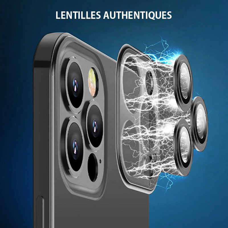 Coque JOYROOM Chery Series avec Protection Caméra en Verre Trempé Intégrée pour iPhone 14 Pro