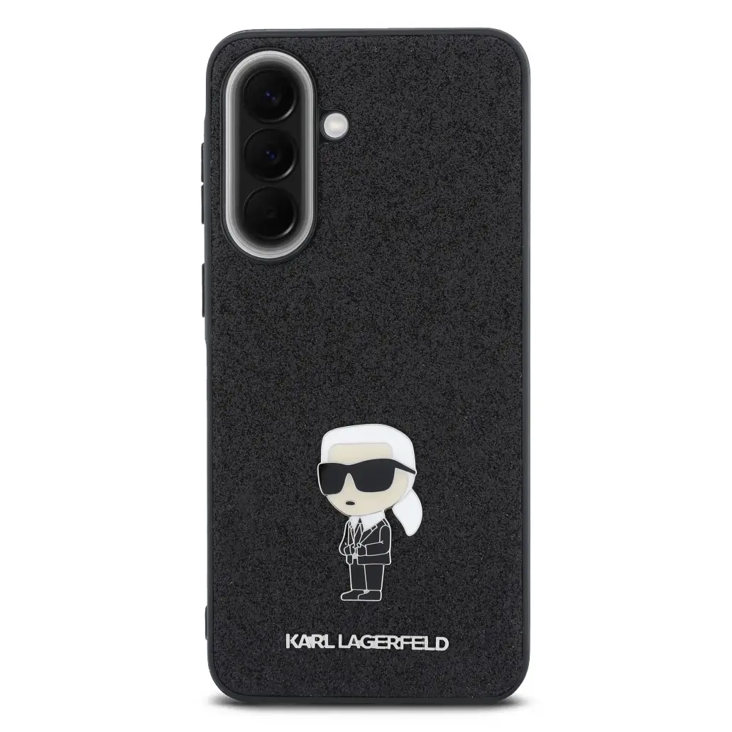 Galaxy A57 5G - Coque KARL LAGERFELD Pailletée & Logo Karl en Métal - Vue arrière