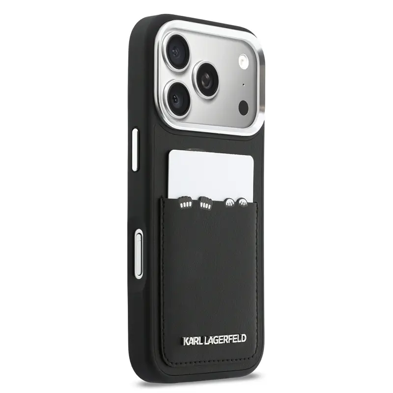 Coque CB KARL LAGERFELD avec Imprimé Karl & Choupette pour iPhone 17 Pro Max - Modèle Noir