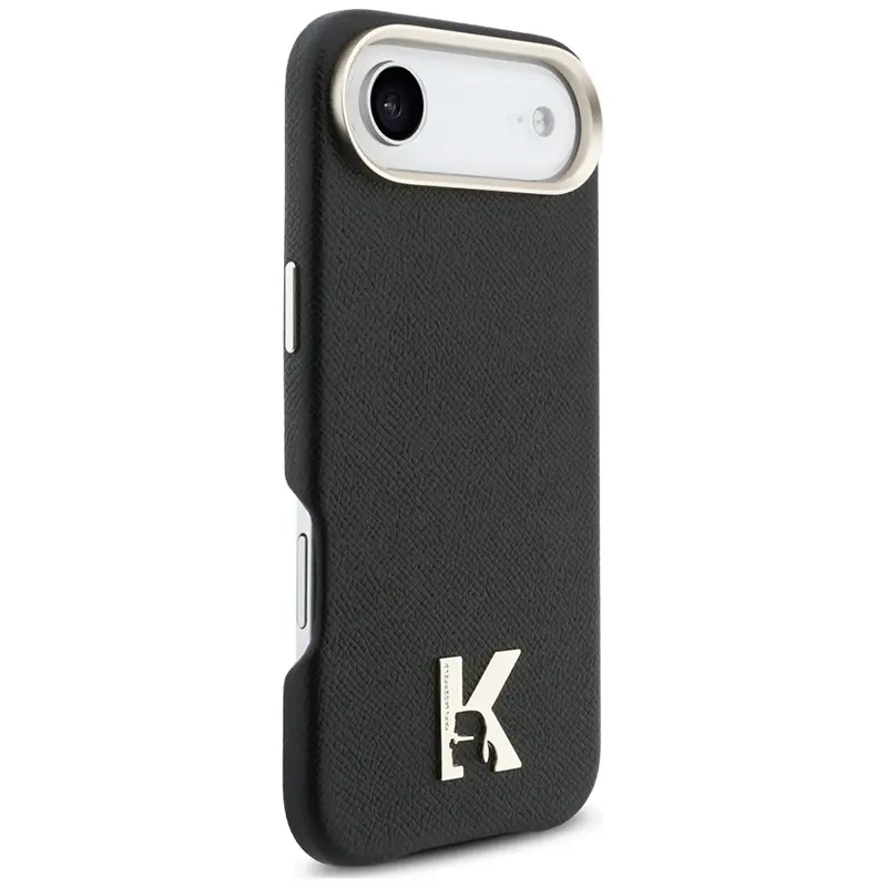 Coque MagSafe KARL LAGERFELD Karl Head avec Logo Métal pour iPhone Air - Modèle Noir sans iPhone