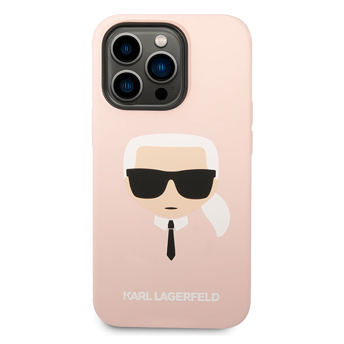 Coque Silicone KARL LAGERFELD Karl Head Logo pour iPhone 14 Pro Max