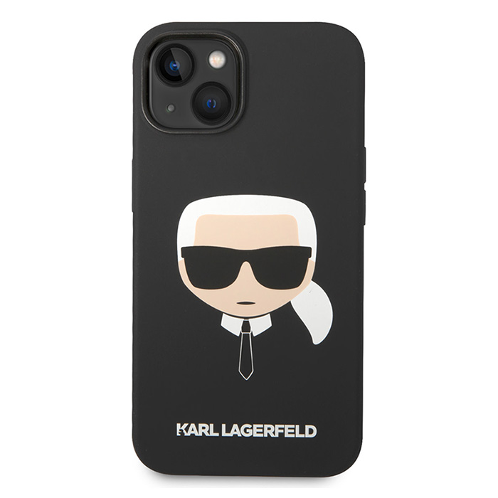 Coque Silicone KARL LAGERFELD Karl Head Logo pour iPhone 14 Plus