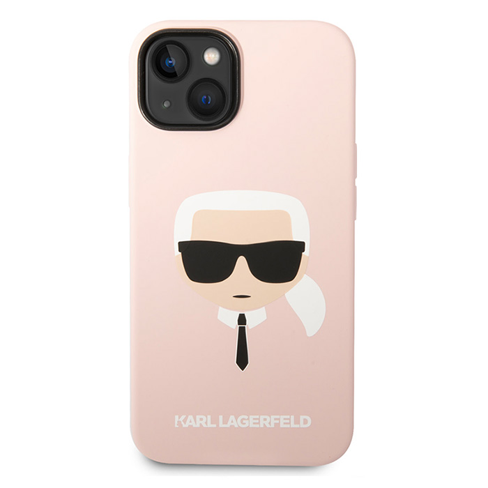 Coque Silicone KARL LAGERFELD Karl Head Logo pour iPhone 14