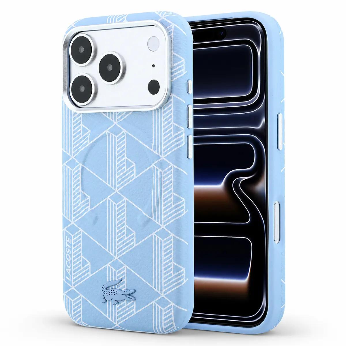Coque Lacoste The Blend Bleu Ciel pour iPhone 18 Pro / 17 Pro
