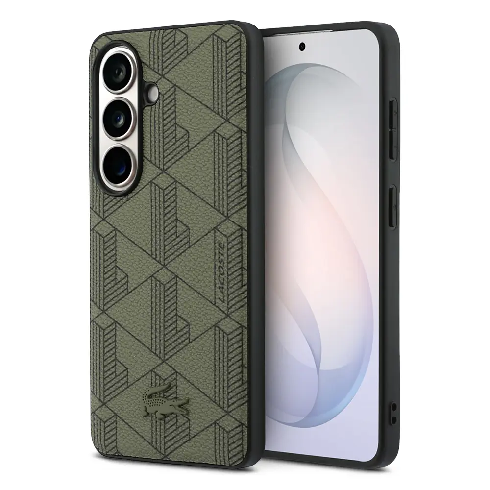 Coque MagSafe Lacoste Monogramme Collection pour Galaxy S26 - Coloris Kaki