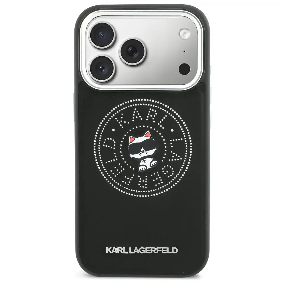 iPhone 17 Pro – Coque MagSafe KARL LAGERFELD Point & Choupette Sketch - Vue arrière