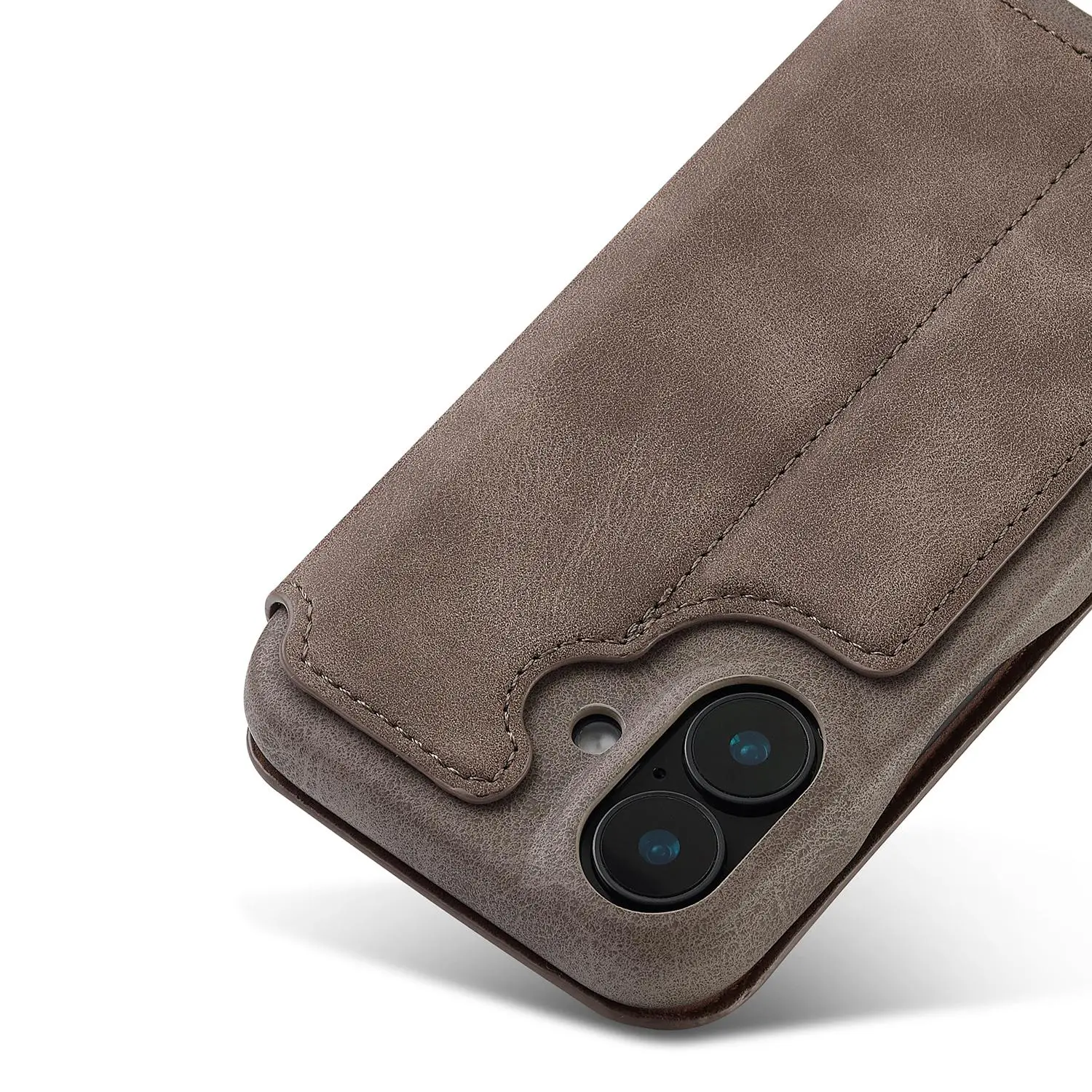 Structure de protection renforcée de l'étui LC.IMEEKE Hon Ancient marron pour iPhone 17