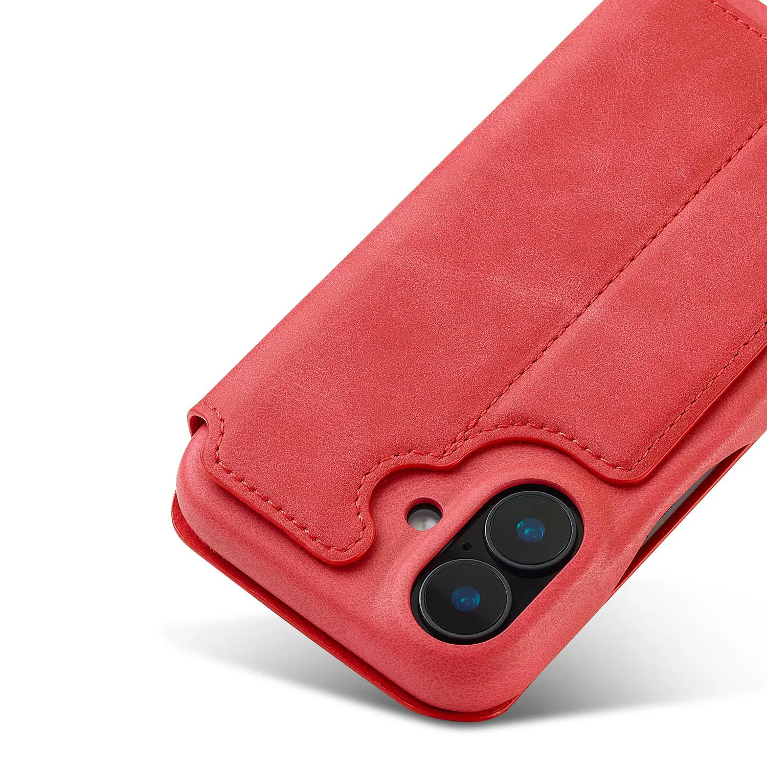 Structure de protection renforcée de l'étui LC.IMEEKE Hon Ancient rouge pour iPhone 17