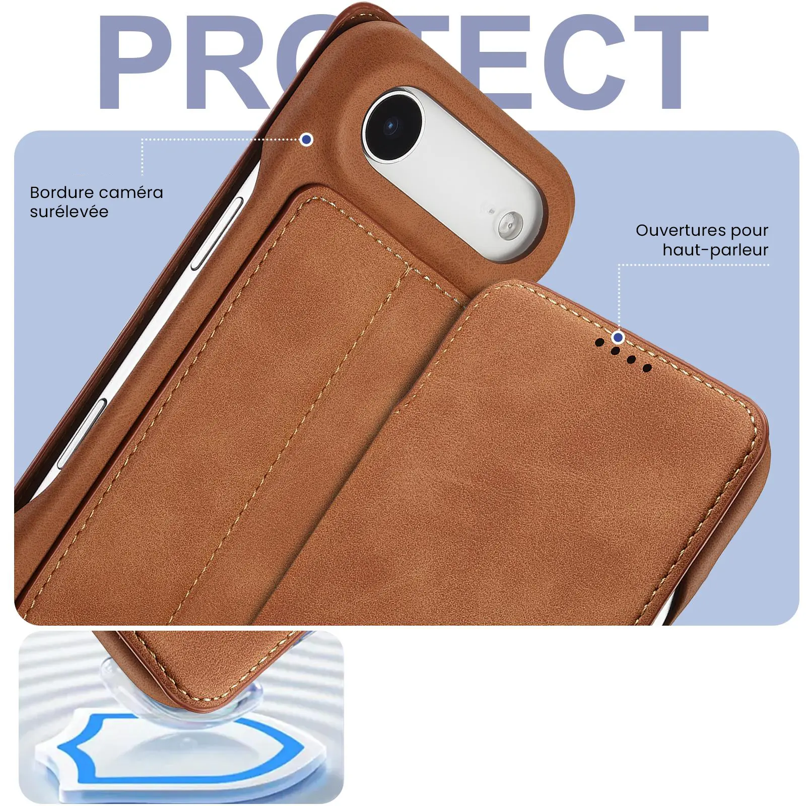 Structure de protection renforcée de l'étui LC.IMEEKE Hon Ancient camel pour iPhone Air