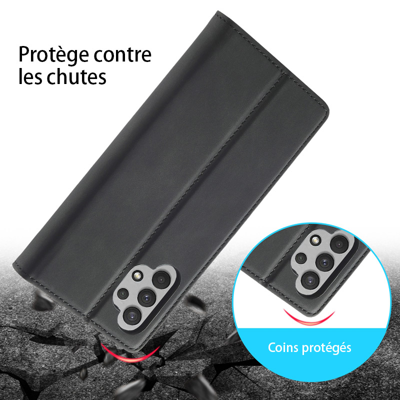 Étui CB LC.IMEEKE avec Fermeture Magnétique pour Galaxy A32 4G