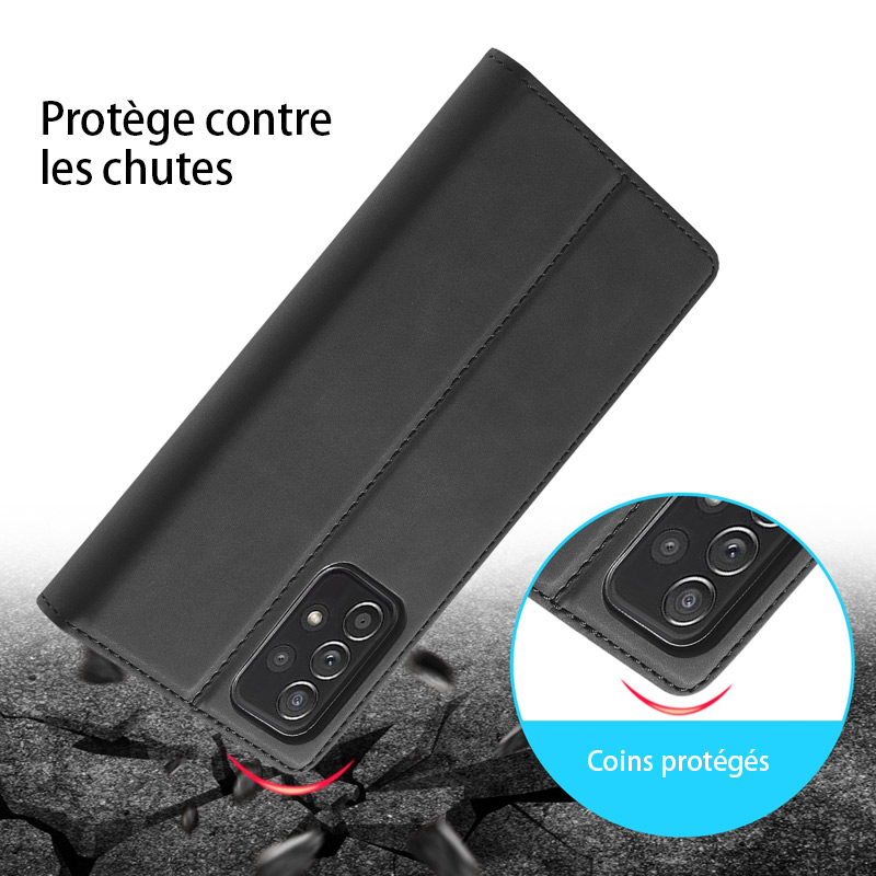 Étui CB LC.IMEEKE avec Fermeture Magnétique pour Galaxy A72 4G & 5G