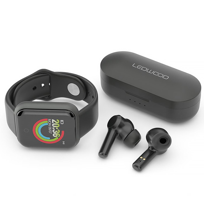 Pack LEDWOOD Urban avec Montre Connectée & Écouteurs Bluetooth True Wireless