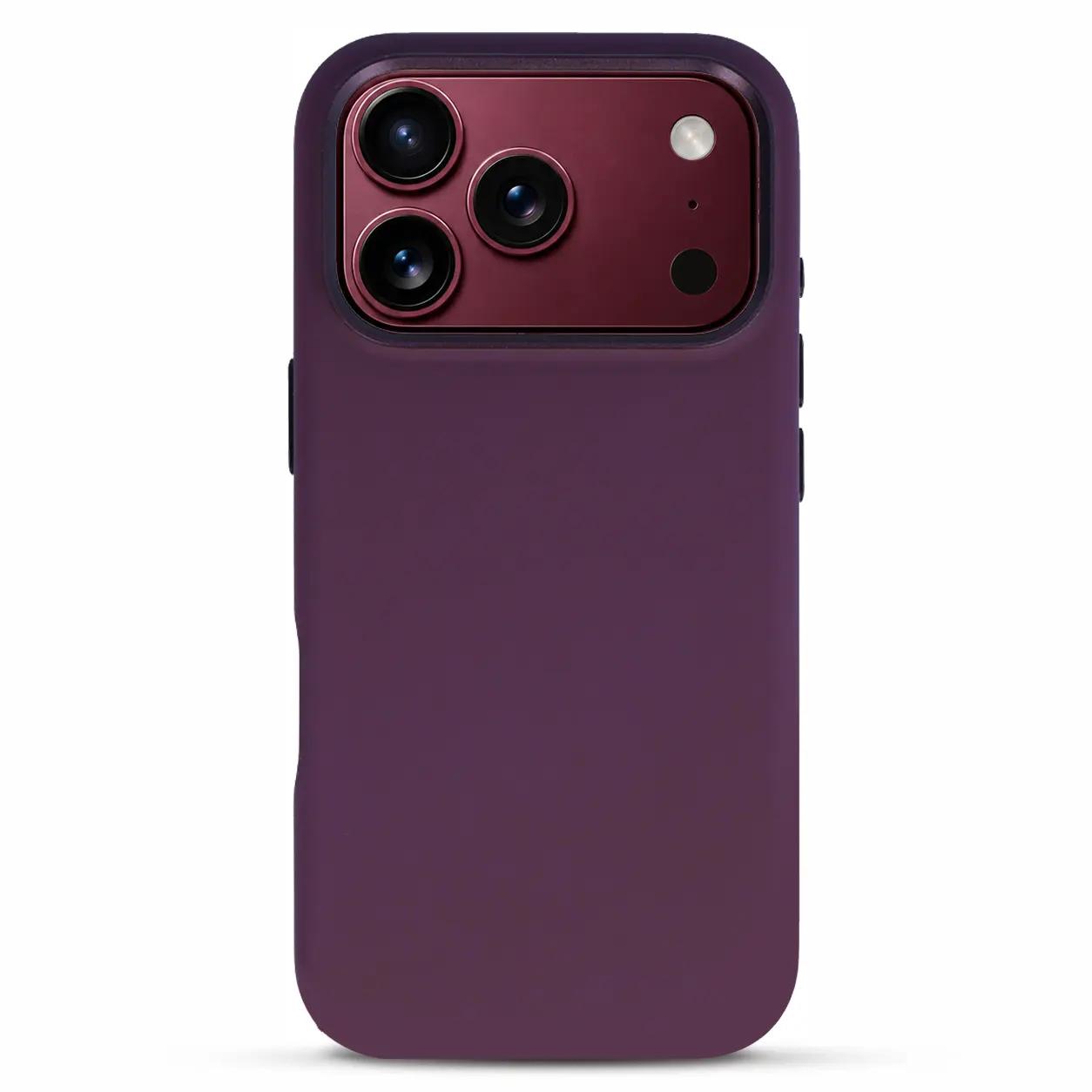 Coque LIAVEC Silky MagSafe coloris Bordeaux, vue produit pour iPhone 18 Pro